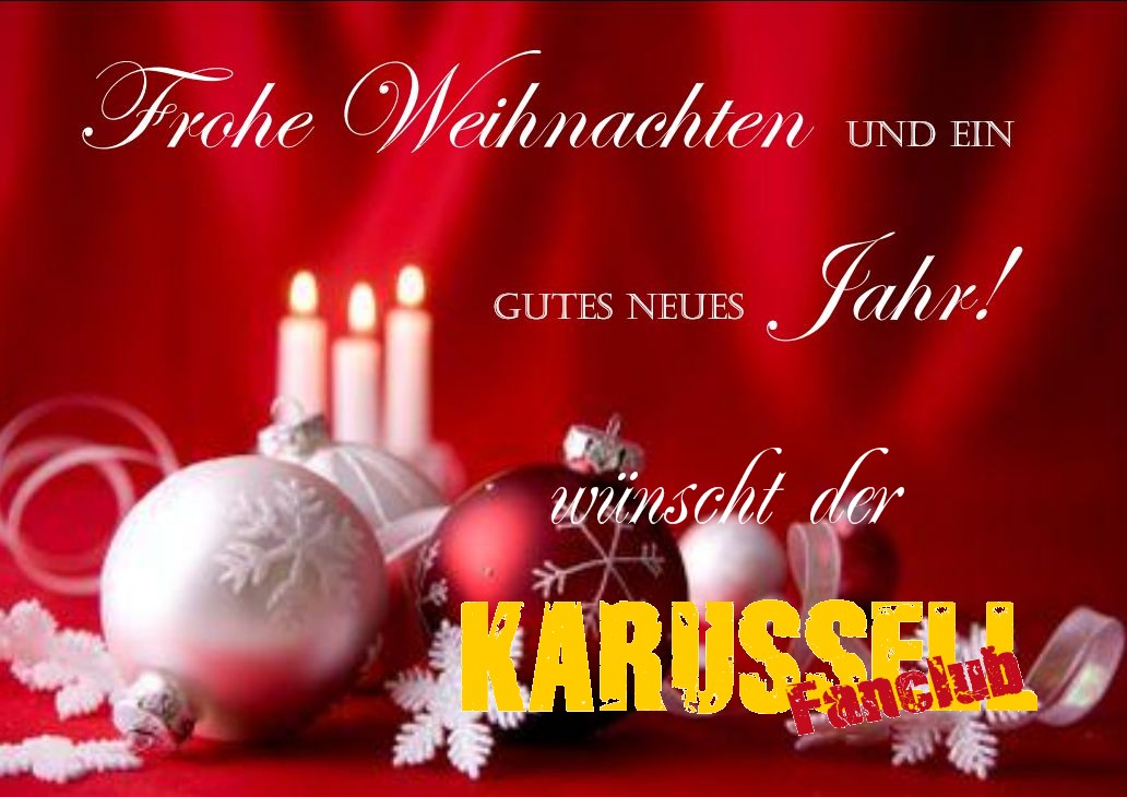 Frohe Weihnachten wünscht der Karussell Fanclub