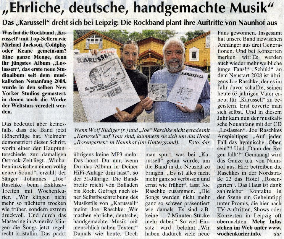 Pressetext Wochenkurier 05.10.2011