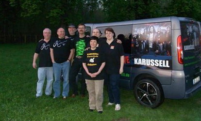 Fanclub mit Bus
